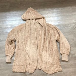 VICI oatmeal cozy hooded cardigan